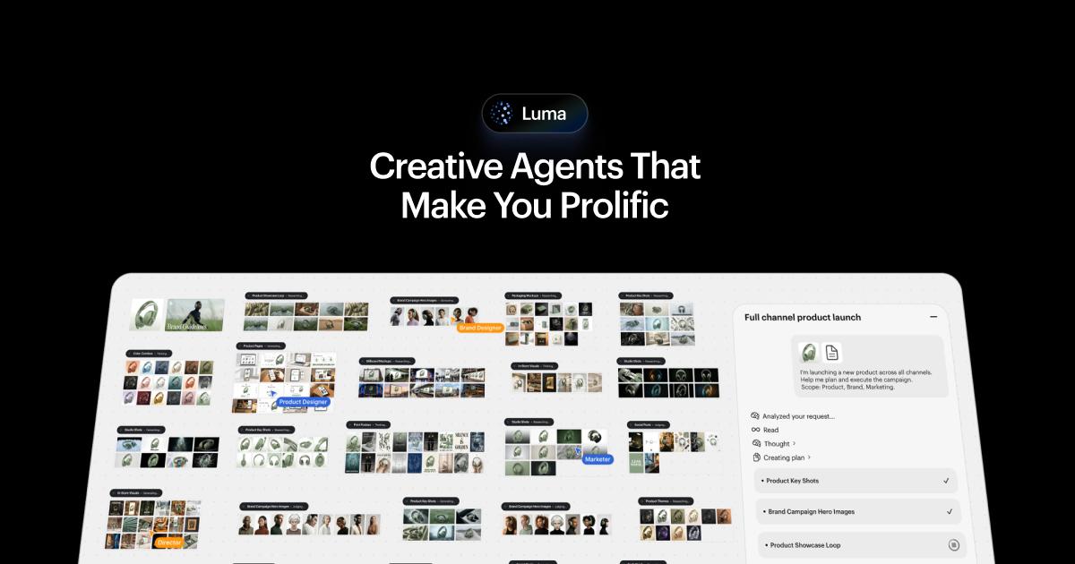Luma official creative-workspace preview
