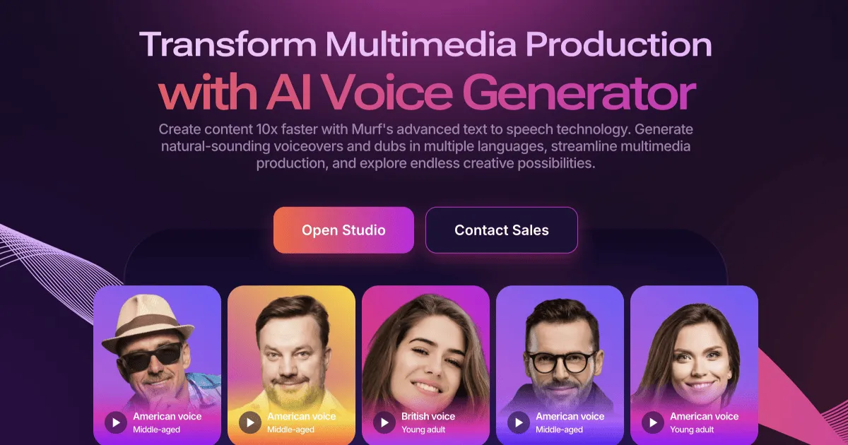 Murf official voice-generation promotional artwork