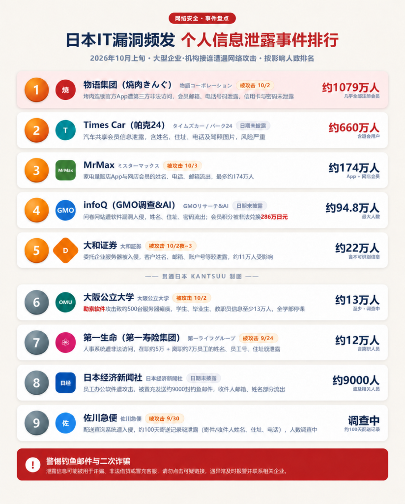 10天9家被攻破：日本IT在集体裸奔
